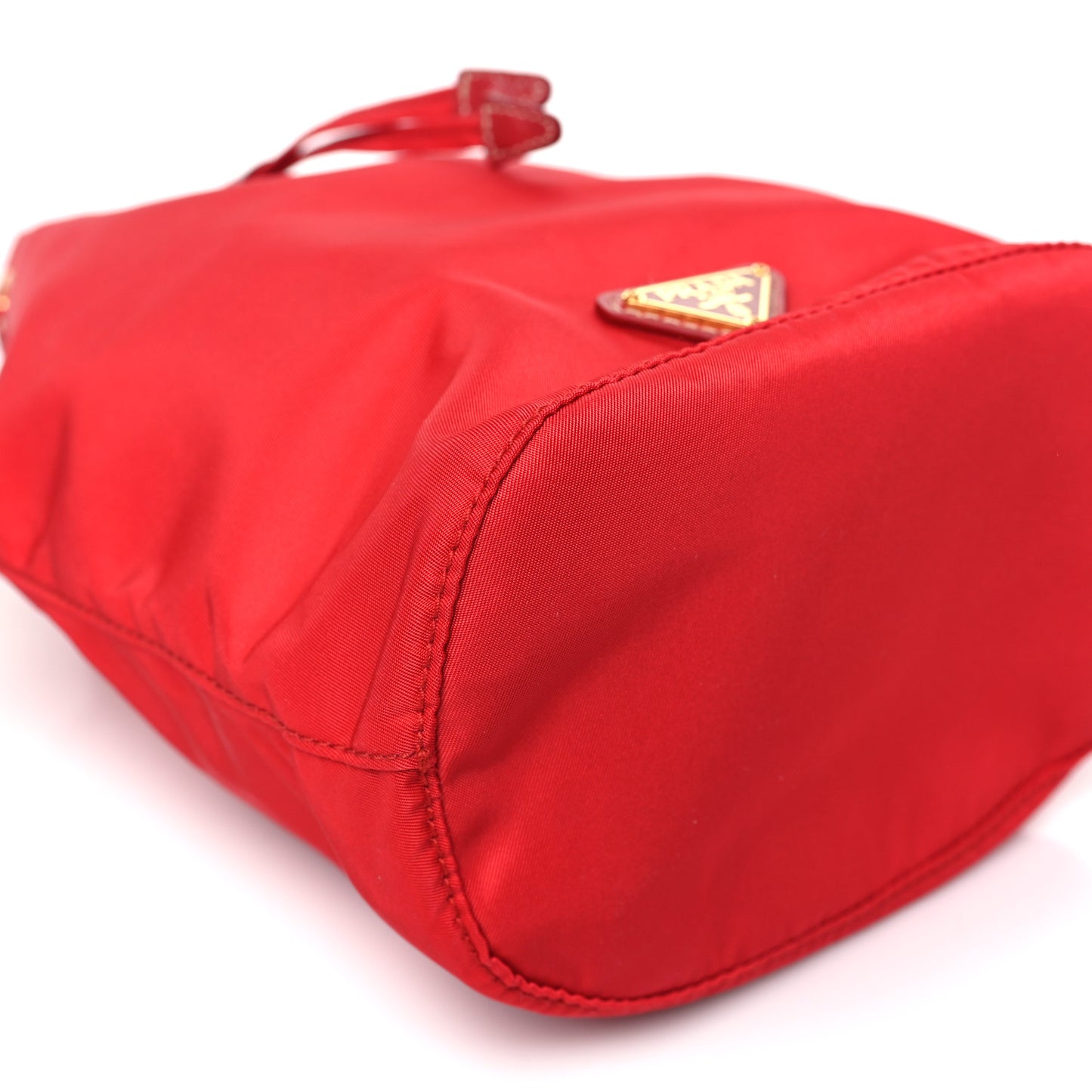 Tessuto Nylon Vela Drawstring Pouch Rosso