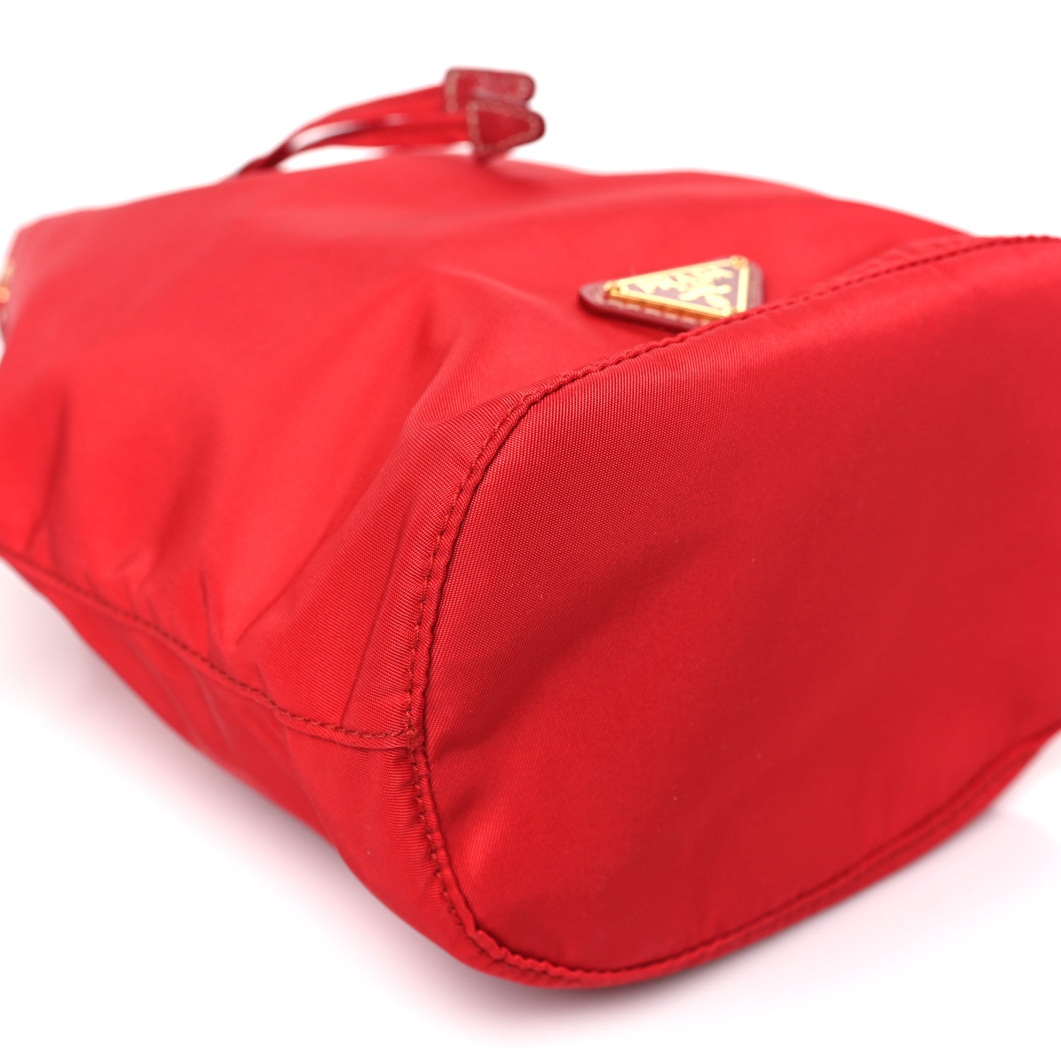 Prada Tessuto Nylon Vela Drawstring Pouch Rosso 9 of 10