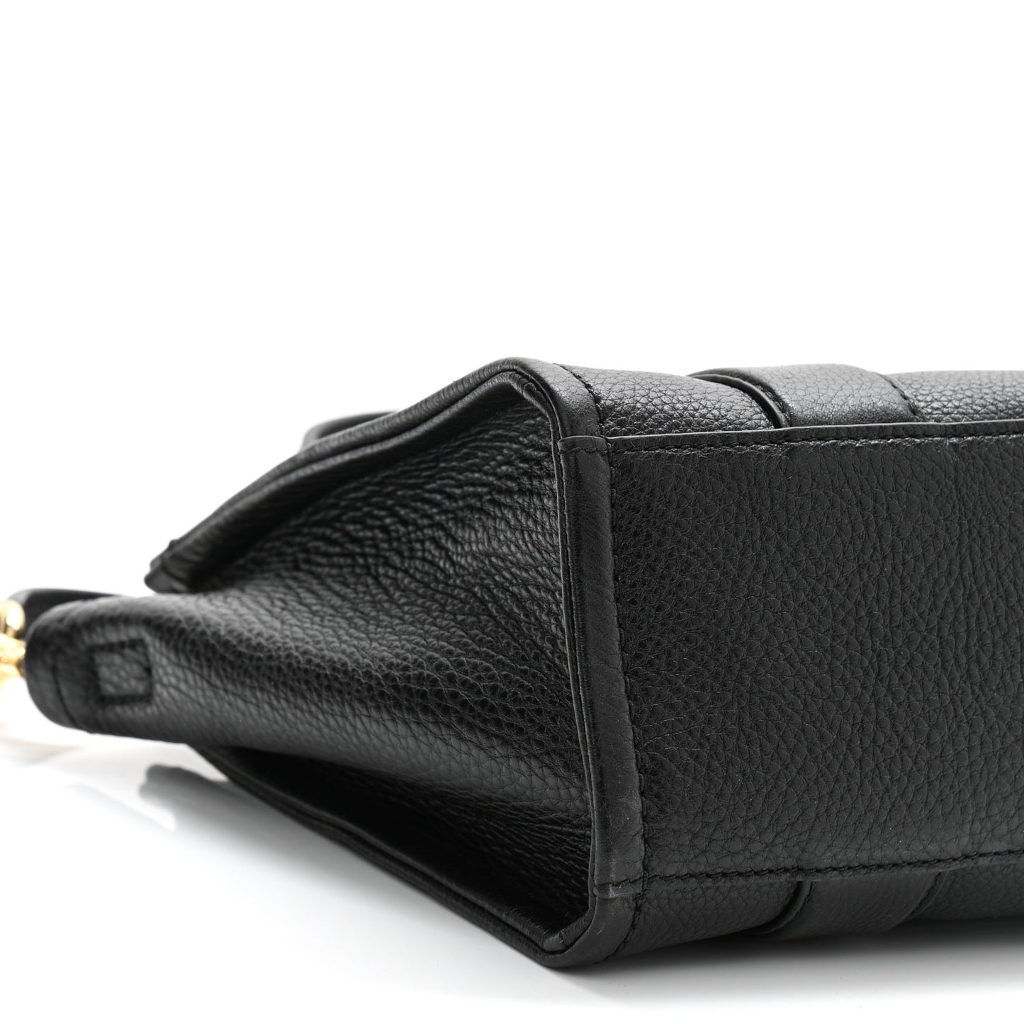 Grained Calfskin Small The Tote Bag Black