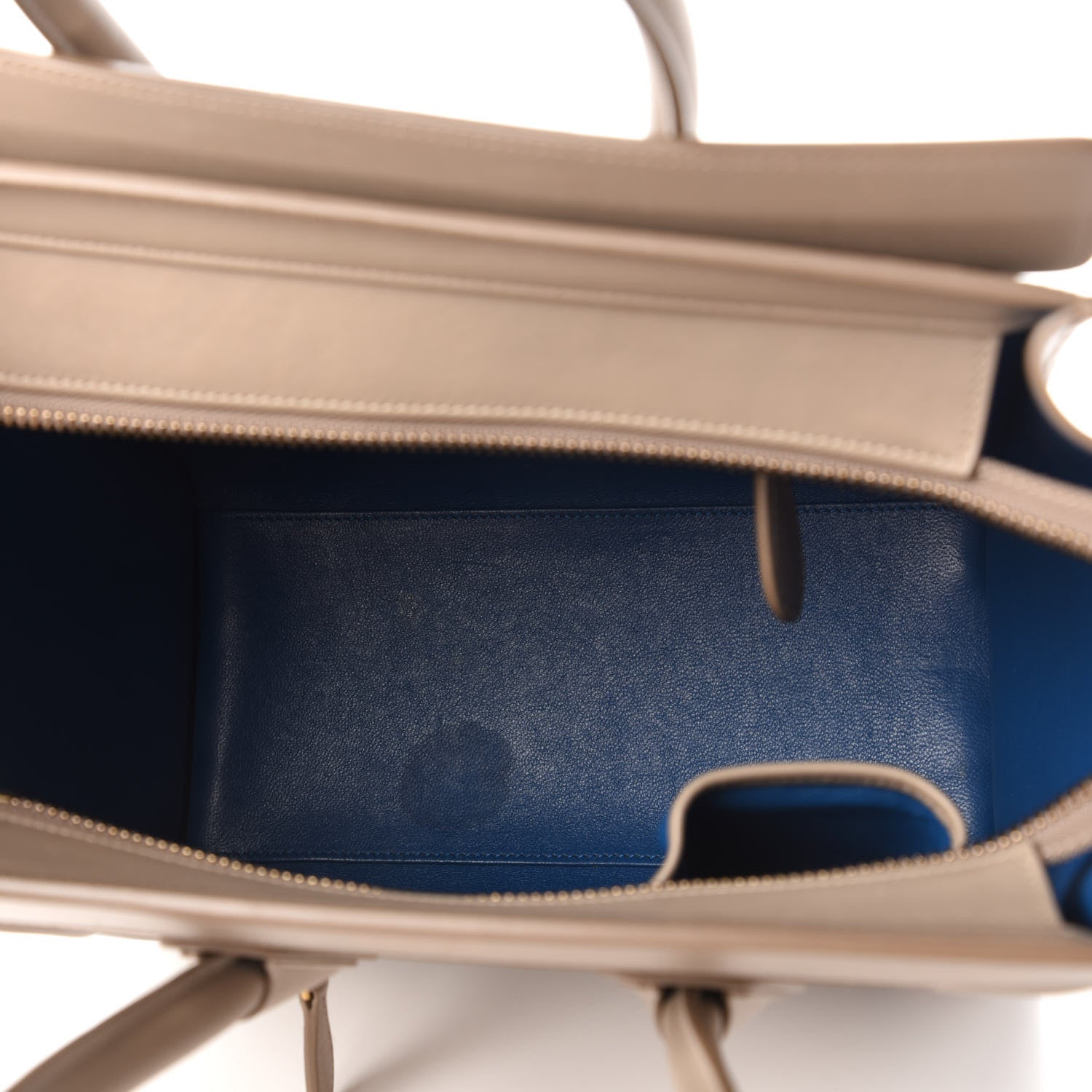 Celine Smooth Calfskin Interstice Micro Luggage Light Taupe 5 of 9