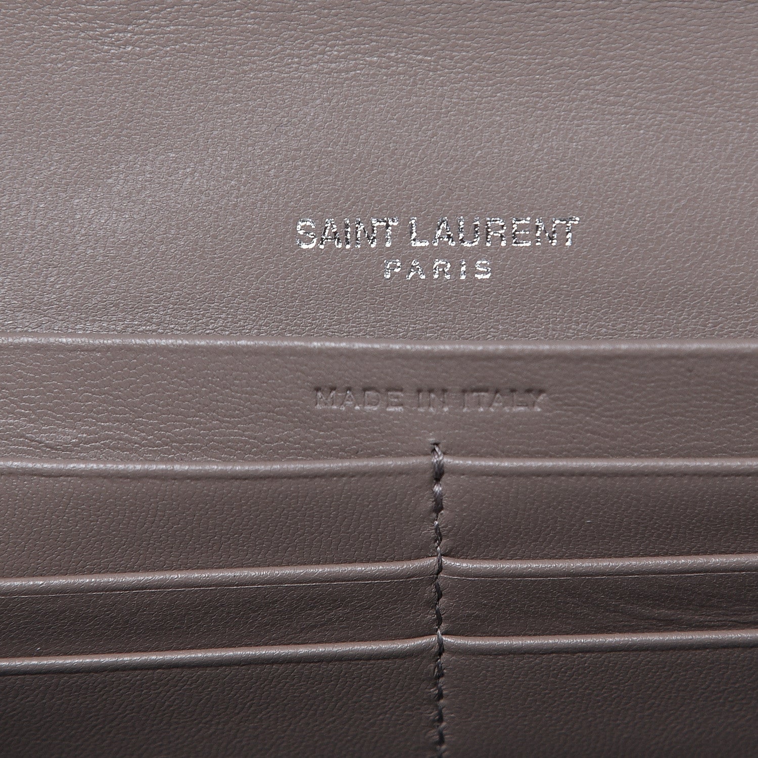 Saint Laurent Lambskin Y Quilt Monogram Large Loulou Flap Wallet Mink 6 of 7