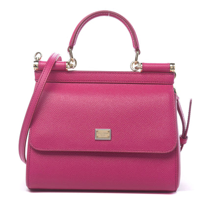 Dolce & Gabbana Dauphine Small Miss Sicily Satchel Rosa Geranio 1 of 9
