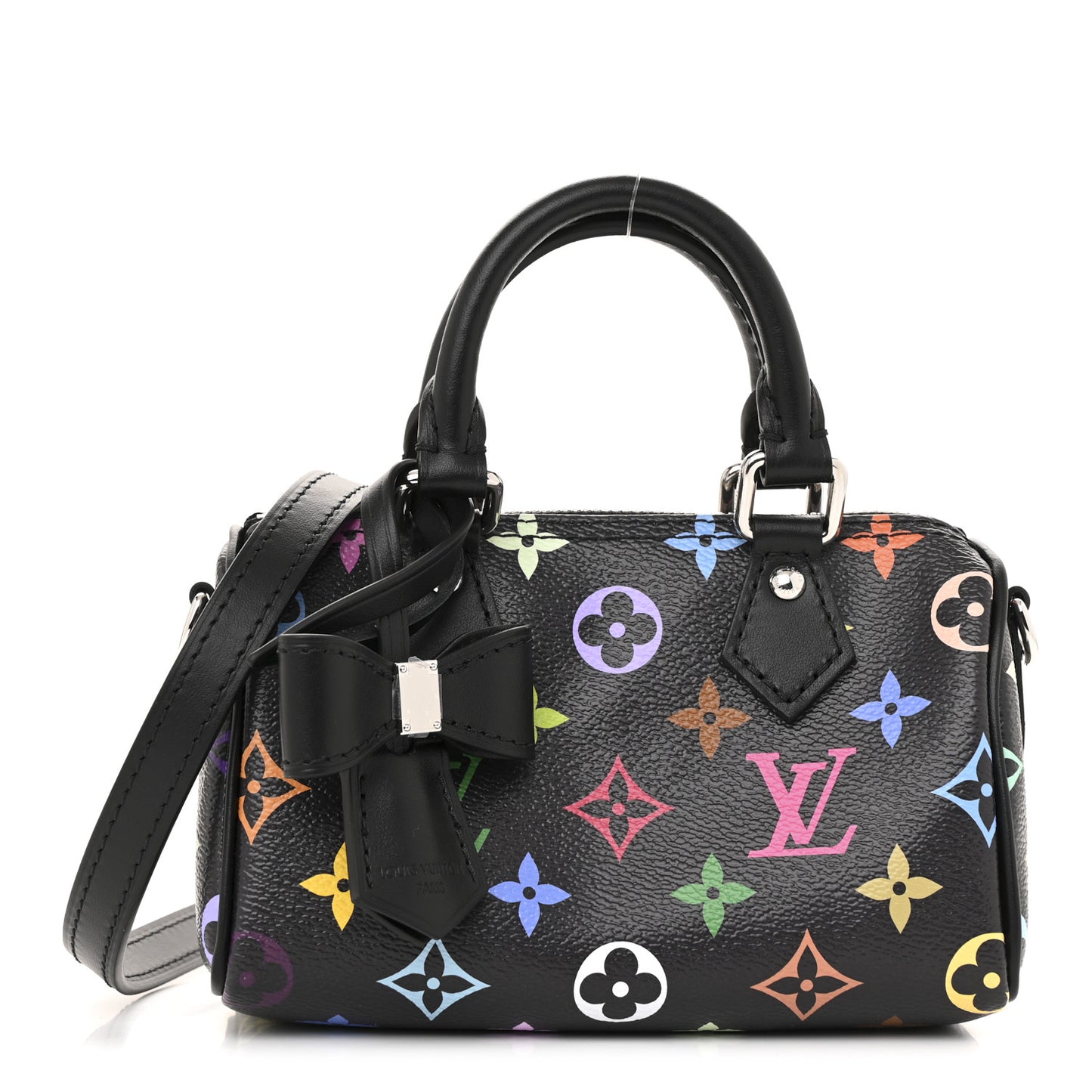 LV X TM Monogram Multicolor Nano Speedy Black