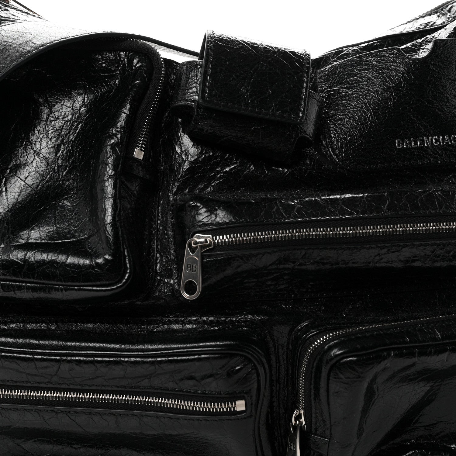 Balenciaga Agneau Arena Superbusy Messenger Bag Black 7 of 9