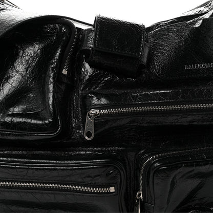 Balenciaga Agneau Arena Superbusy Messenger Bag Black 7 of 9