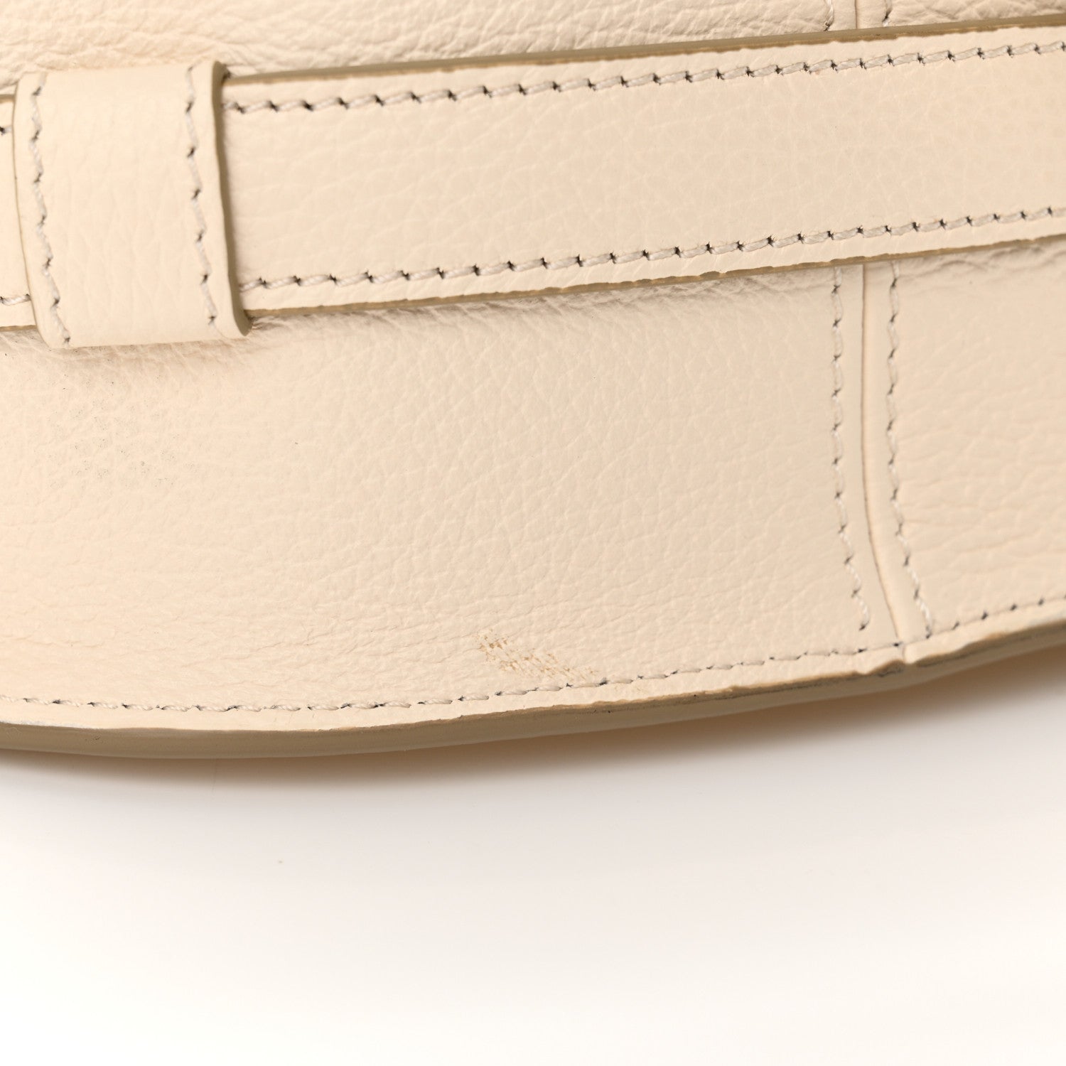Chloe Grained Calfskin Small Marcie Round Crossbody Bag Misty Ivory 11 of 11