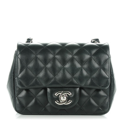 Chanel Lambskin Quilted Mini Square Flap Black 1 of 7