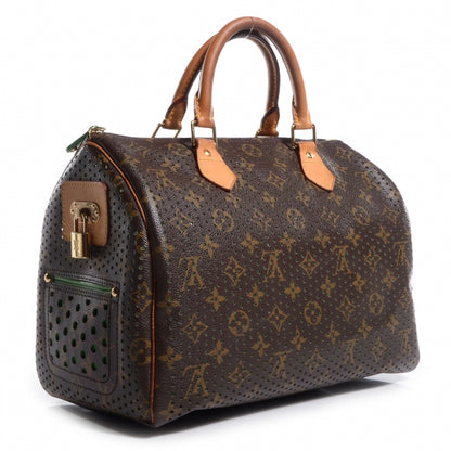 Louis Vuitton Monogram Perforated Speedy 30 Green 3 of 7