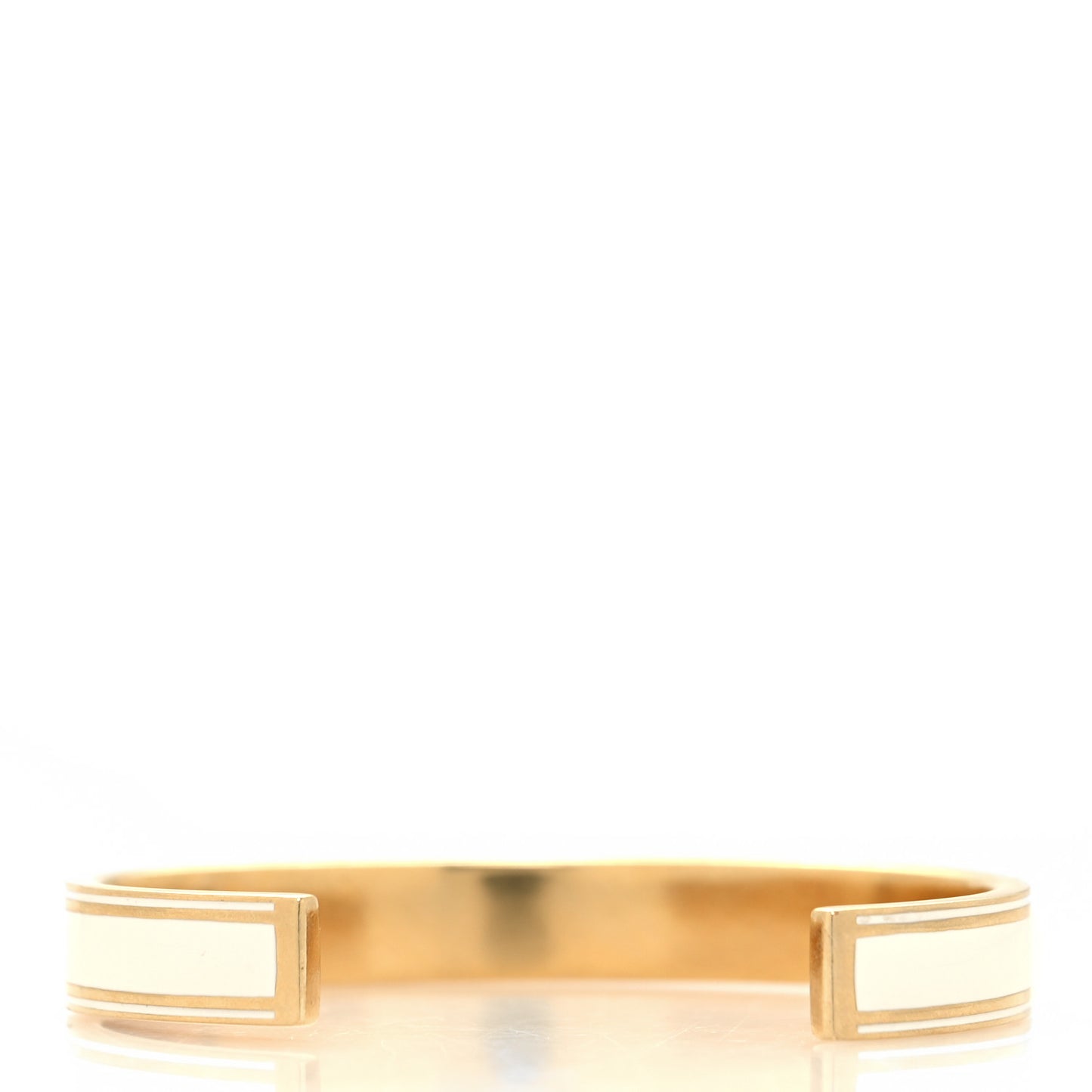 Metal Enamel Code Bangle Bracelet White Gold White