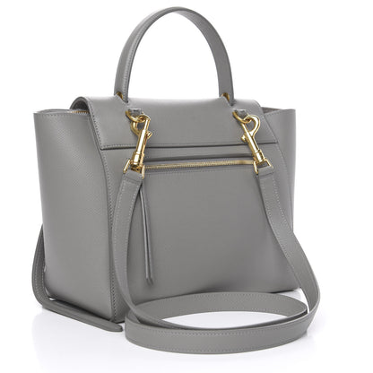 Celine Grained Calfskin Micro Belt Bag Cloud 2 of 10