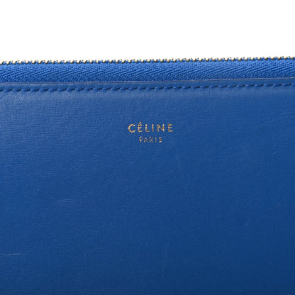 Celine Smooth Calfskin Large Half Zip Multifunction Wallet Blue 5 of 8