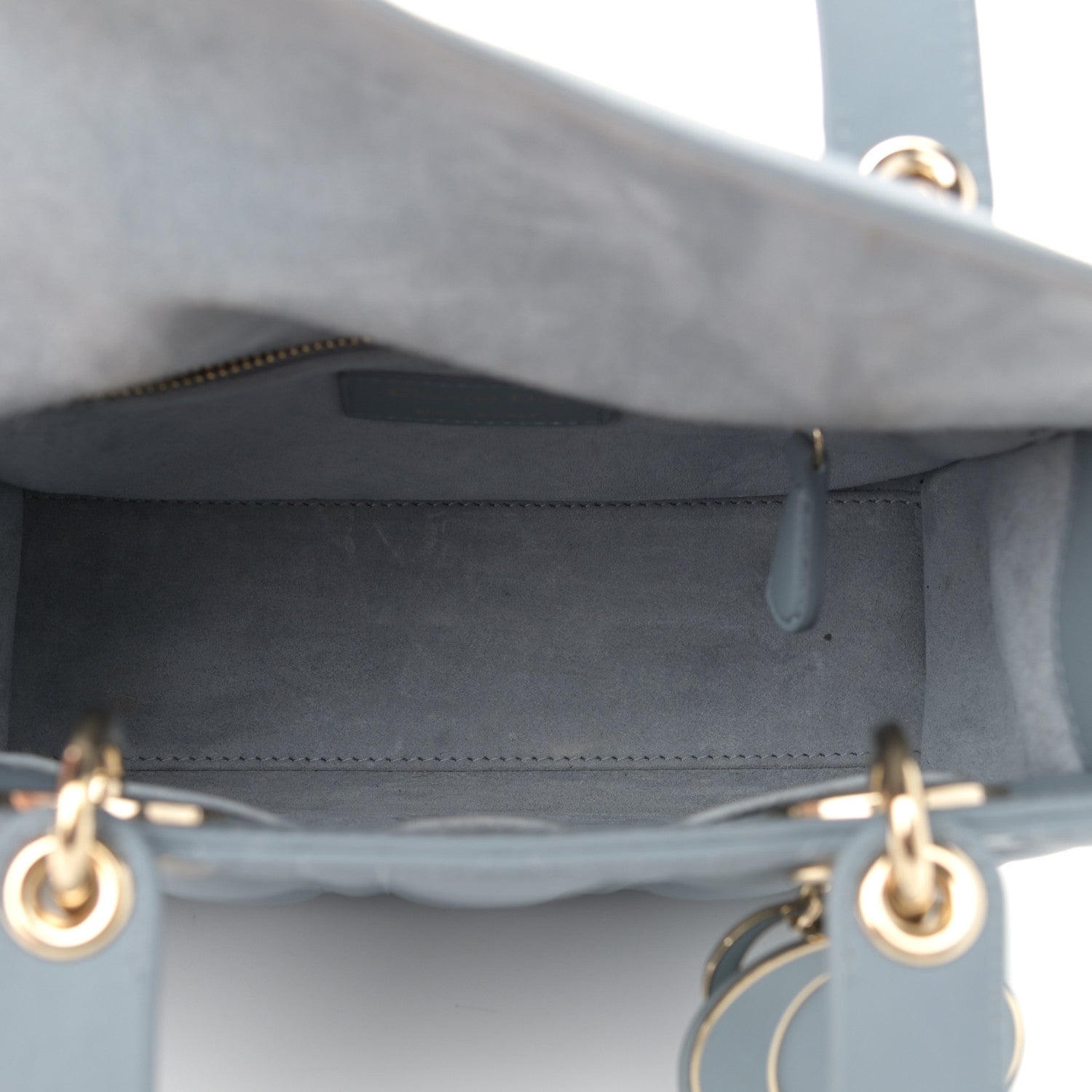 Christian Dior Lambskin Cannage Small My ABCDior Lady Dior Cloud Blue 6 of 12