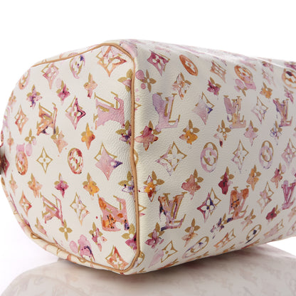 Louis Vuitton Watercolor Aquarelle Speedy 30 White 5 of 7