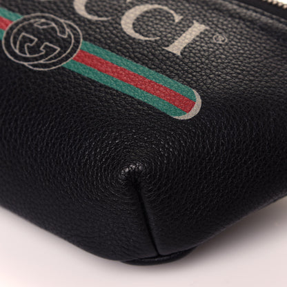 Gucci Grained Calfskin Small Logo Belt Bag Black 9 of 11