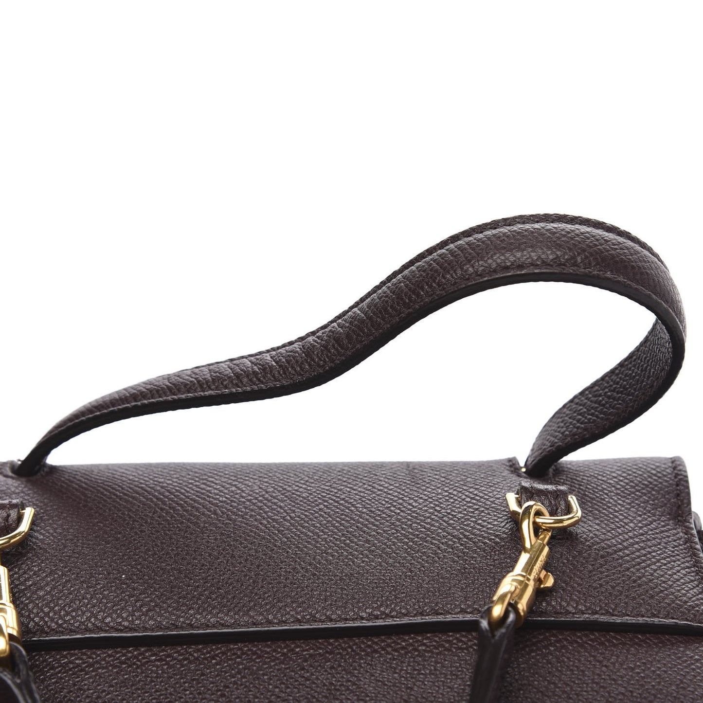 Grained Calfskin Nano Belt Bag Brown
