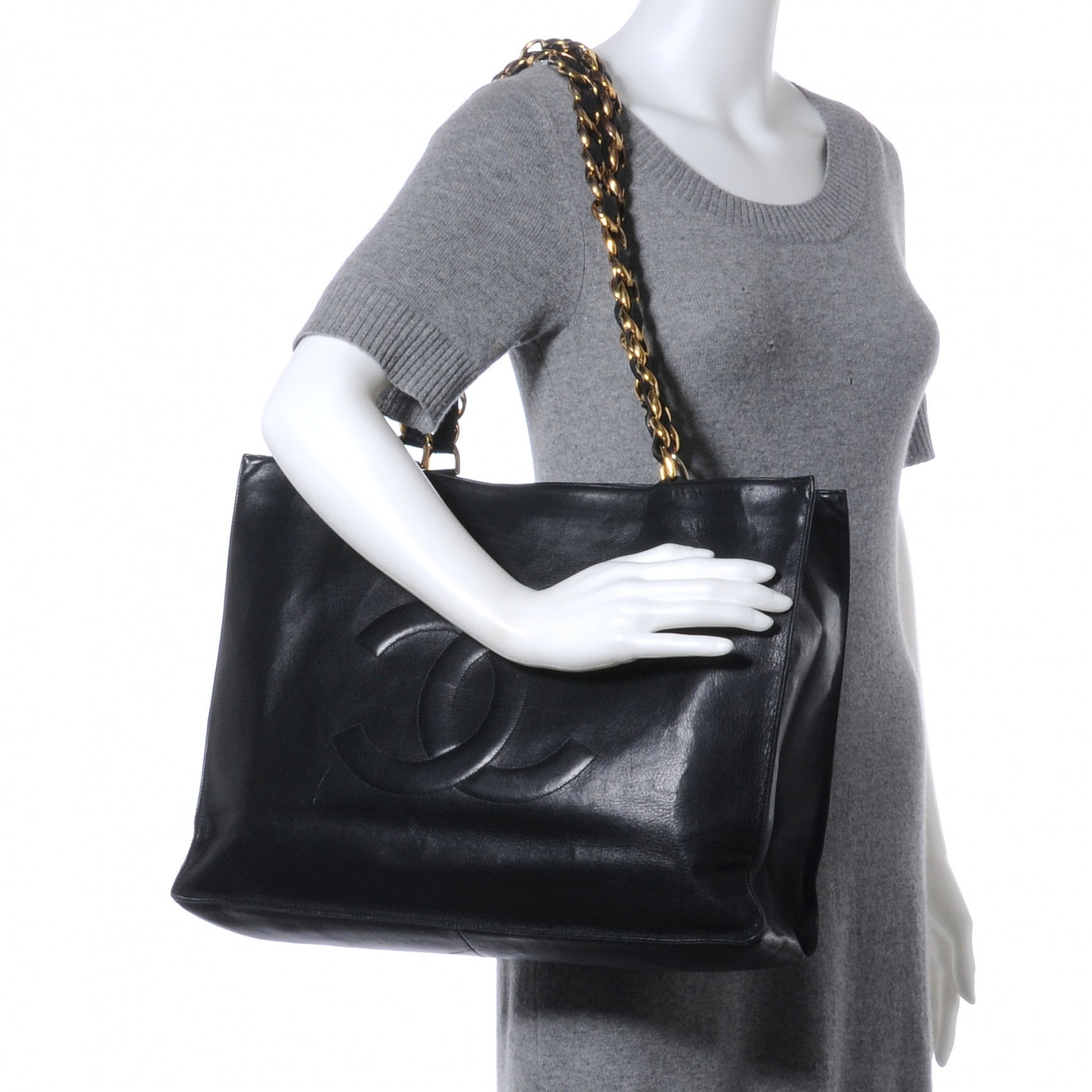 Chanel Lambskin Jumbo Shoulder Bag Black 2 of 7