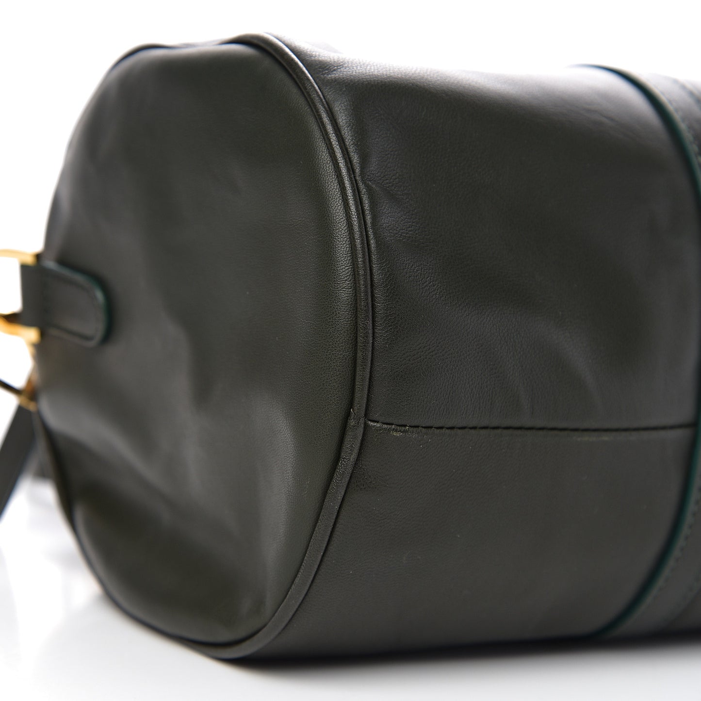 Lambskin Mini Duffel Bag Moss