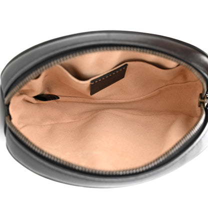 Gucci Calfskin Matelasse GG Marmont Belt Bag 75 30 75/30 Black 5 of 15
