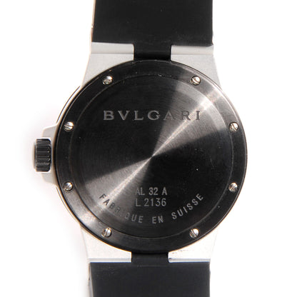 Bulgari Aluminum Rubber 32mm Diagono Quartz Watch 5 of 5