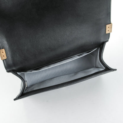 Chanel Calfskin Stitched Medium Boy Flap Black 6 of 8