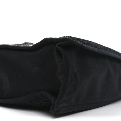 Saint Laurent Raffia Linen Calfskin Rive Gauche Tote Black 9 of 10