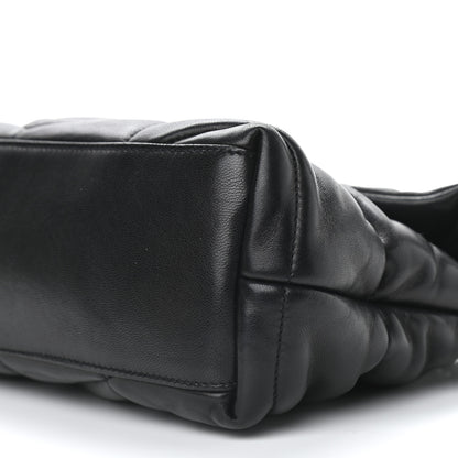 Saint Laurent Lambskin Quilted Small Loulou Puffer Monogram Chain Satchel Black 10 of 10