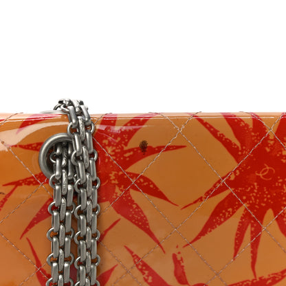 Chanel Patent Quilted Floral Printed 2.55 Reissue 225 Flap Orange 12 of 17