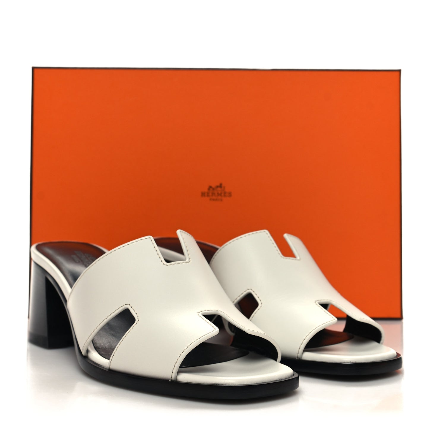 Calfskin Helia Sandals 39 White