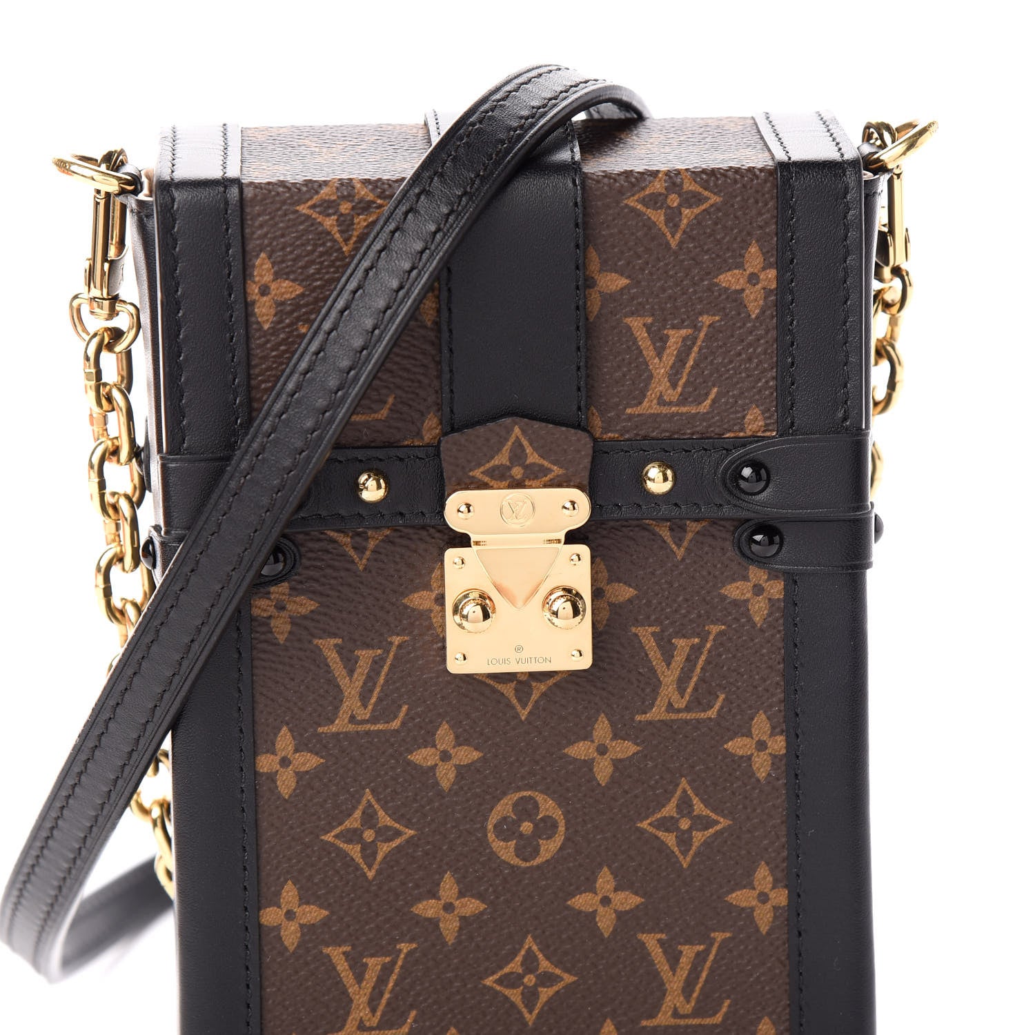 Louis Vuitton Monogram Pochette Trunk Verticale Black 7 of 9
