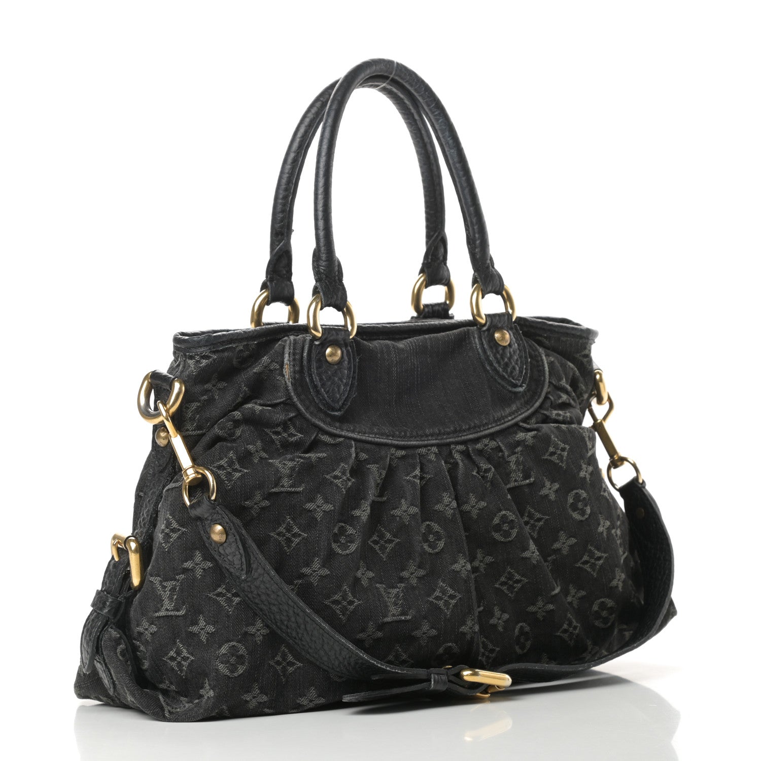 Louis Vuitton Denim Neo Cabby MM Black 3 of 18