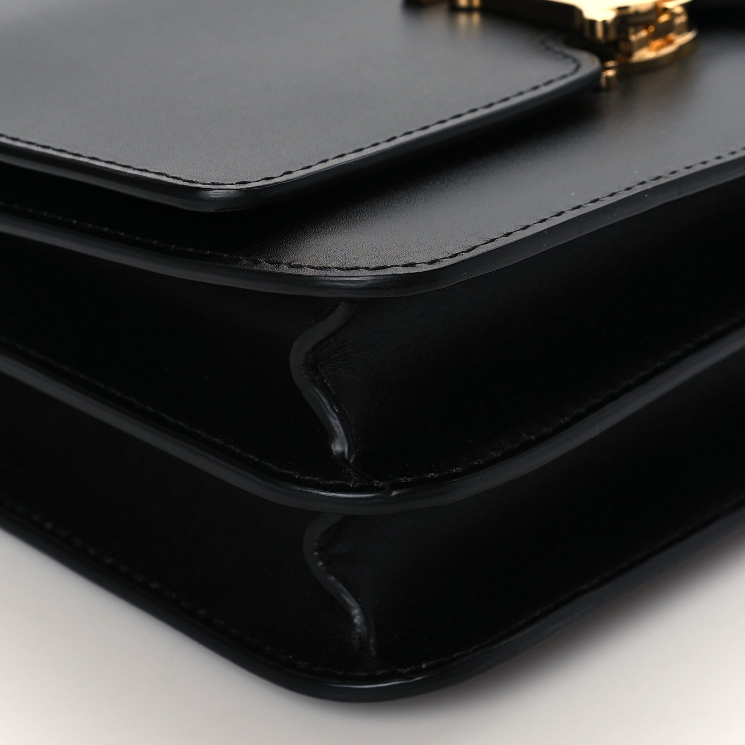 Burberry Calfskin Medium TB Bag Black 7 of 8