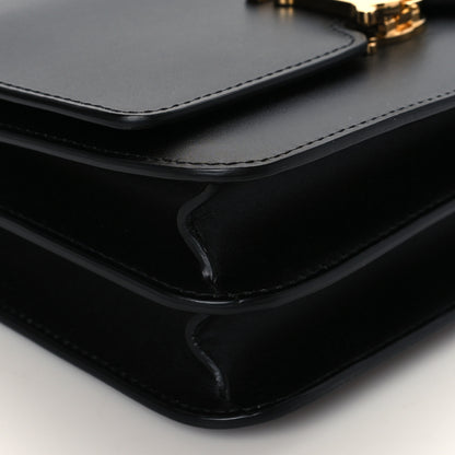 Burberry Calfskin Medium TB Bag Black 7 of 8