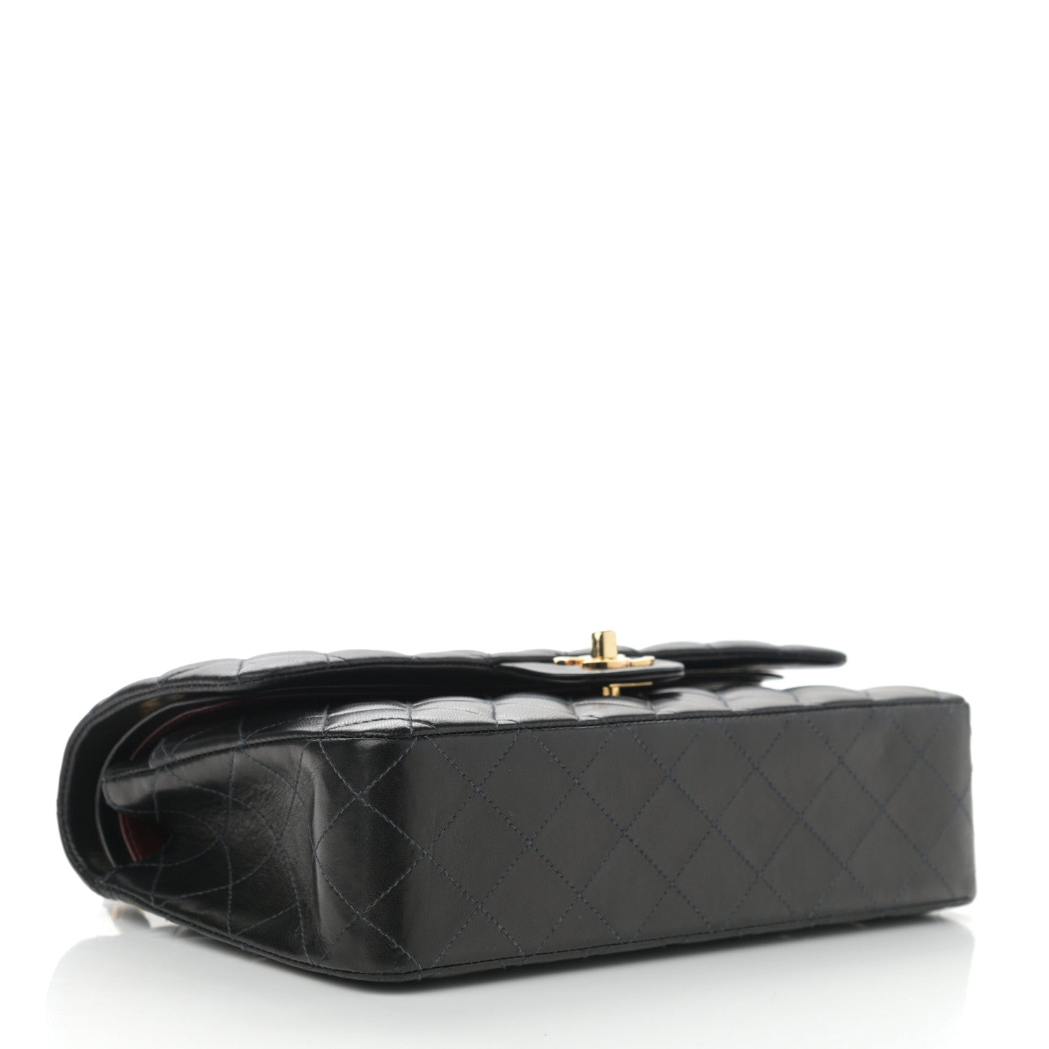 Chanel Lambskin Quilted Medium Double Flap Black 5 of 15