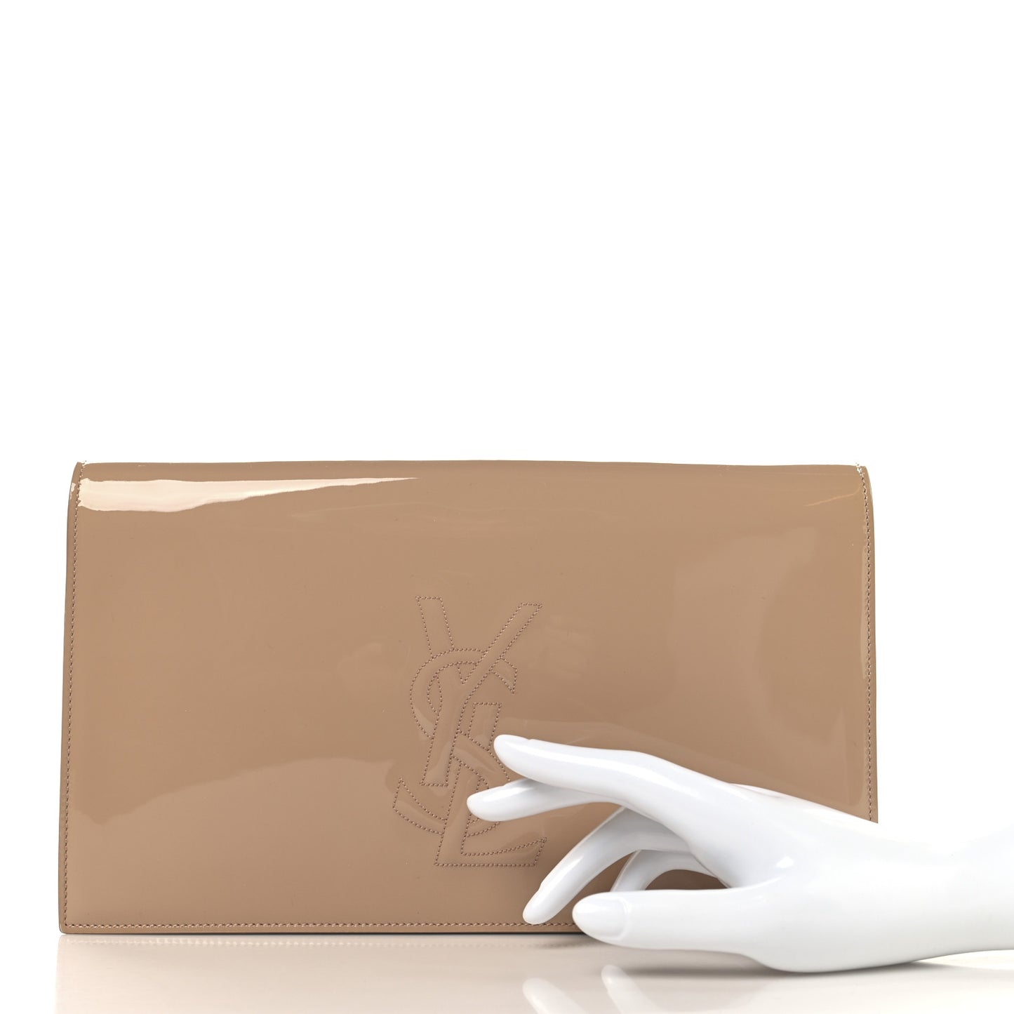 Patent Calfskin Monogram Large Belle De Jour Clutch Chair