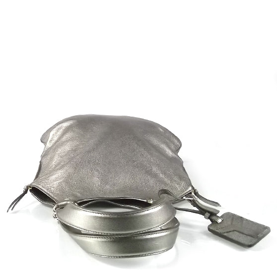 Leather Tribute Tote Pewter