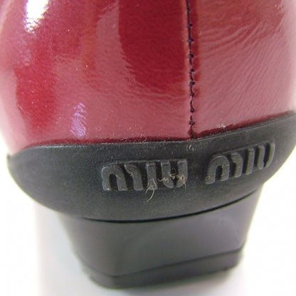 Miu Miu Patent Leather Flats 36 Cranberry 7 of 7