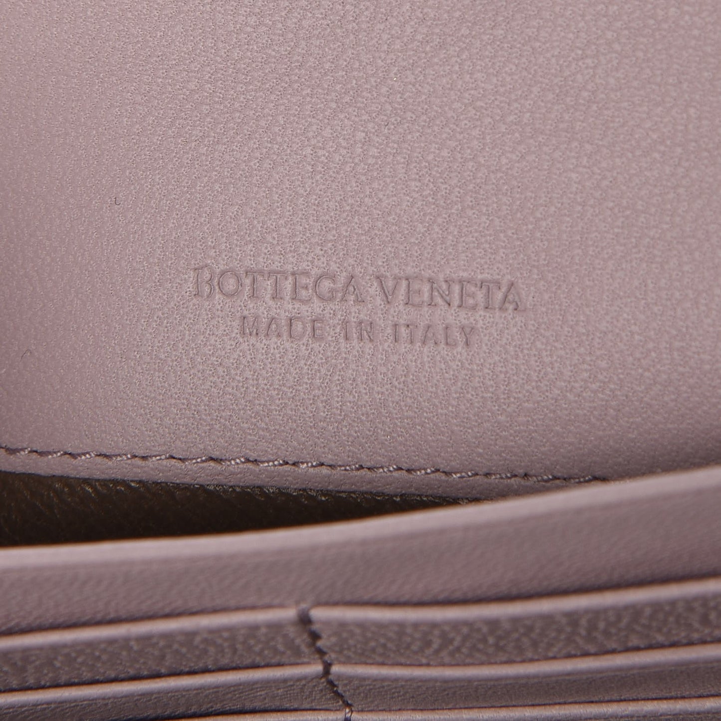 Nappa Intrecciato Flap Wallet Petal