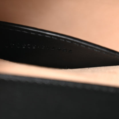 Gucci Glazed Textured Calfskin Web Monochrome Mini Horsebit 1955 Chain Shoulder Bag Black 6 of 9