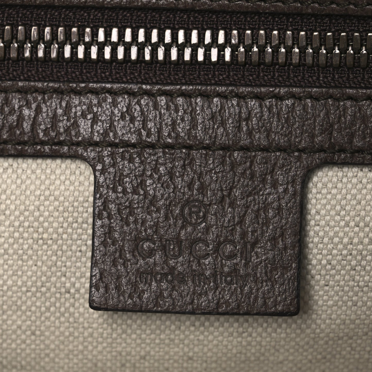 Soft GG Supreme Monogram Medium Ophidia Belt Bag Dark Brown