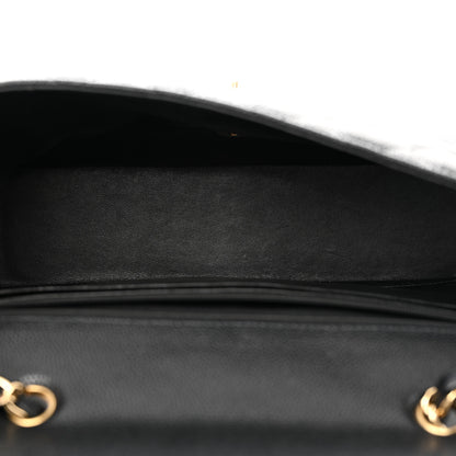 Chanel Caviar Quilted Jumbo Single Flap Black 4 of 11