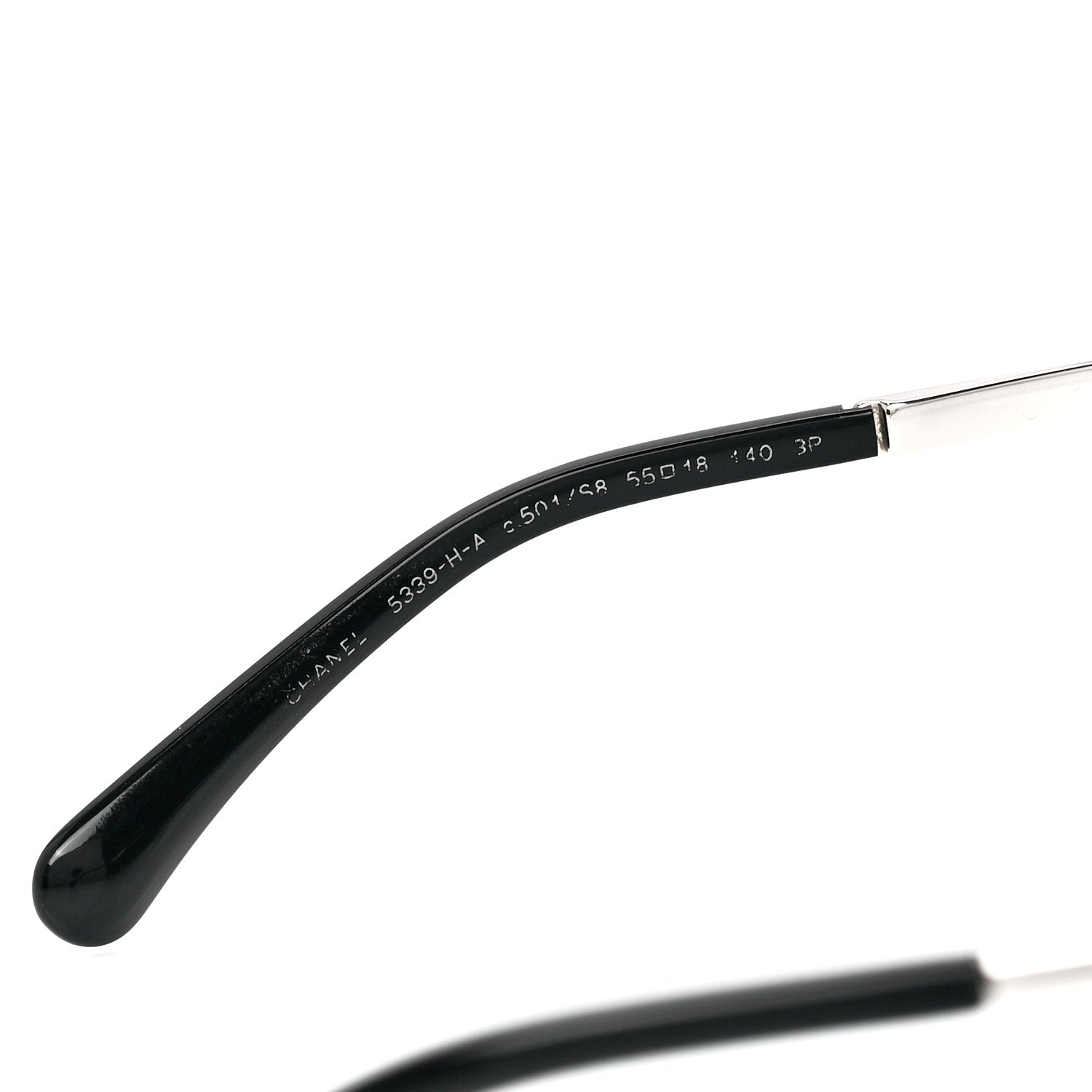 Chanel Acetate Polarized Butterfly Winter Pearl Sunglasses 5339-H-A Black 5 of 8