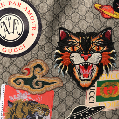 Gucci Soft GG Supreme Monogram Courrier Drawstring Backpack 8 of 11