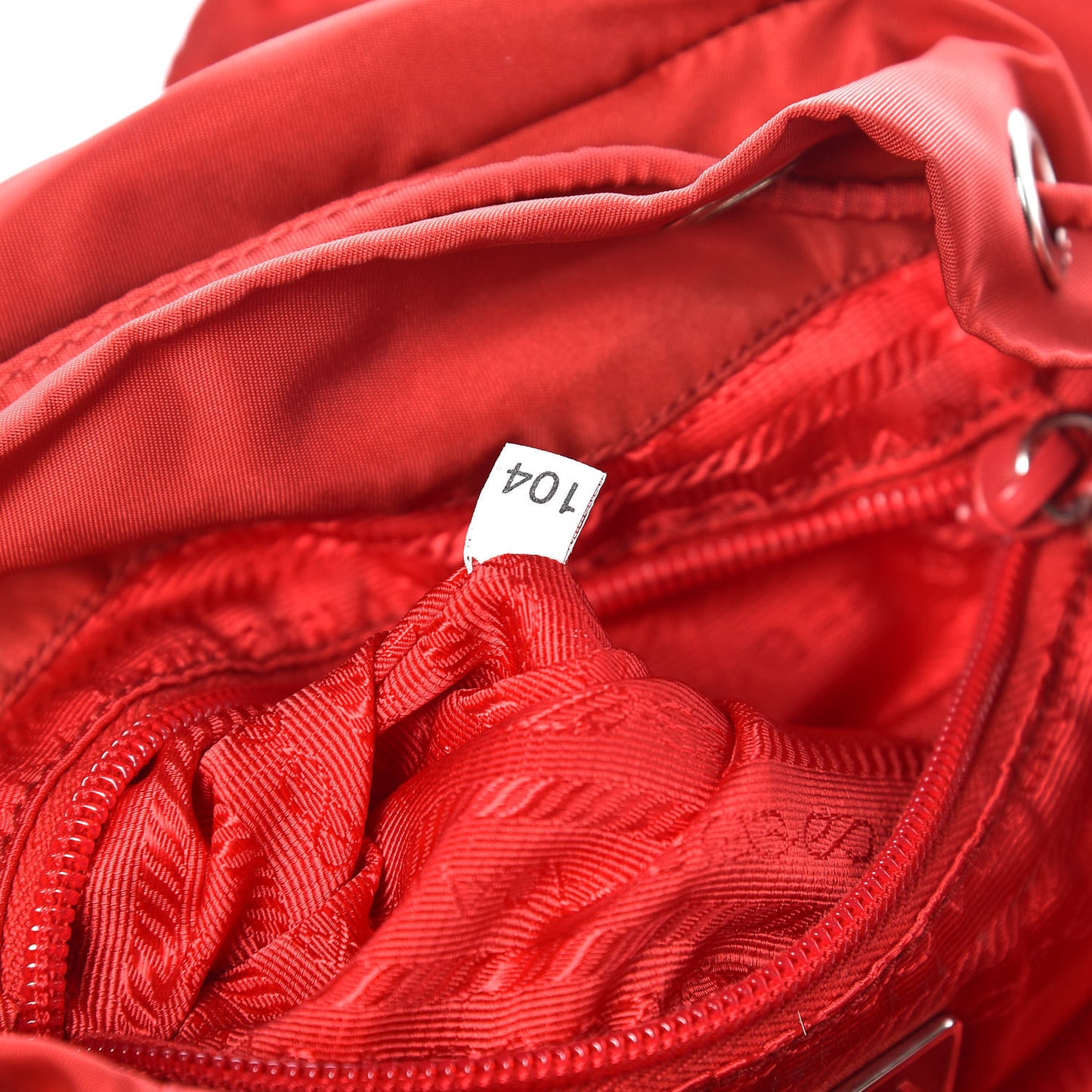 Nylon Vela Small Backpack Rosso