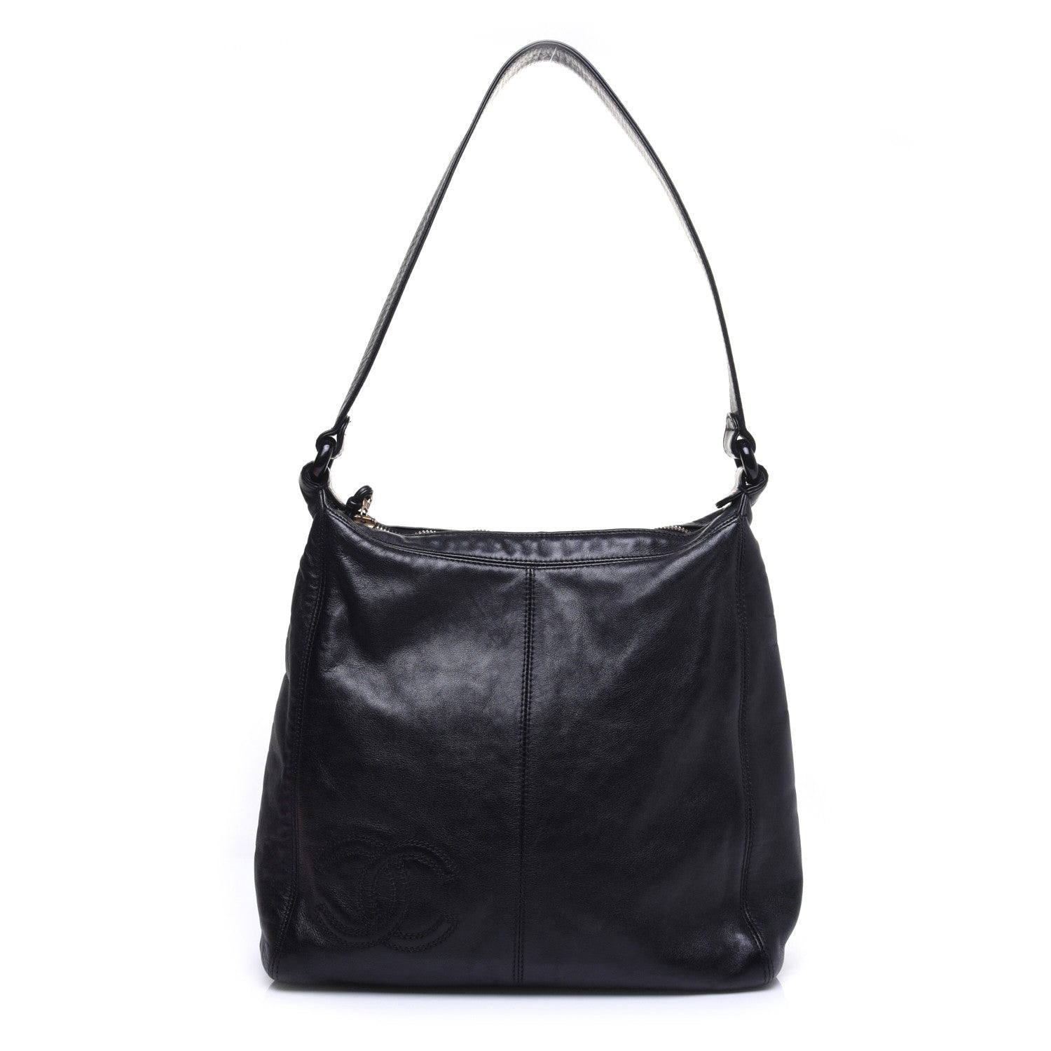 Chanel Lambskin CC Shoulder Bag Black 1 of 13