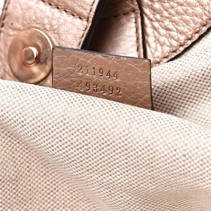 Gucci Metallic Calfskin Medium Sukey Tote Pink 6 of 12