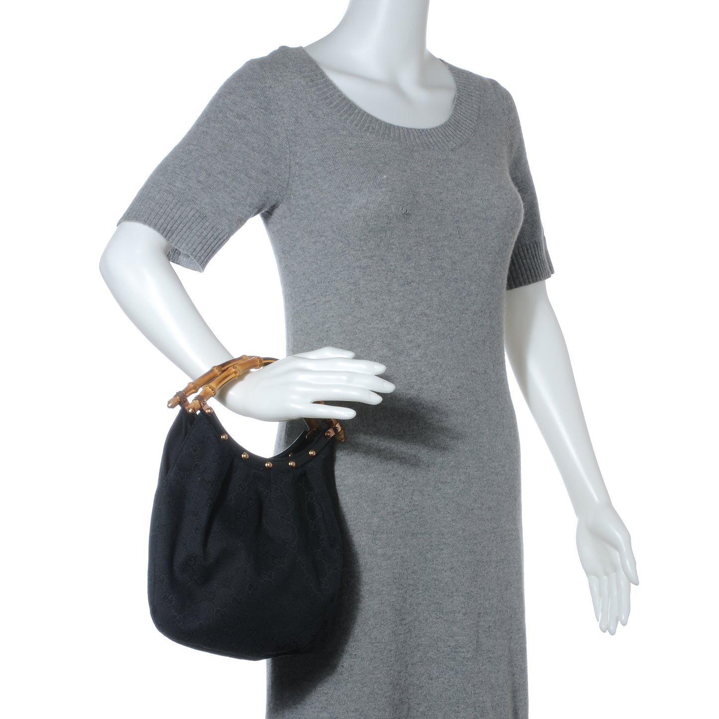 Monogram Bamboo Small Handbag Black