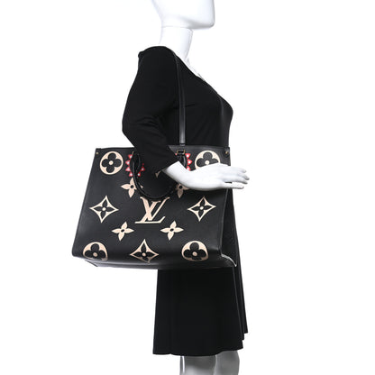 Louis Vuitton Empreinte Monogram Giant Crafty Onthego GM Black Creme 2 of 9