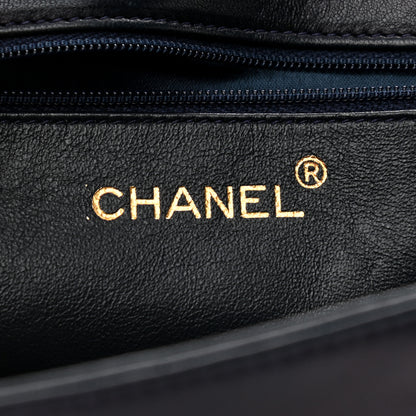 Chanel Lambskin Quilted Small Single Flap Bag Navy 5 of 11