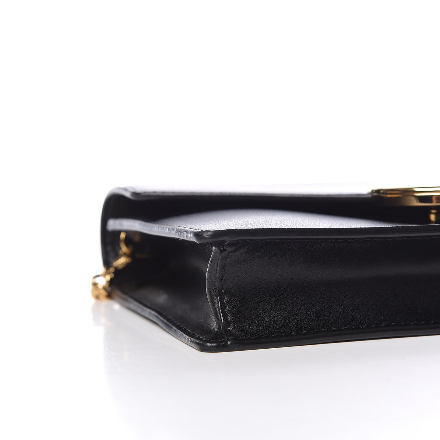 Vitello Liberty Lucido F is Fendi Medium Envelope Wallet on Chain Black