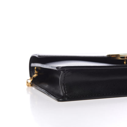 Fendi Vitello Liberty Lucido F is Fendi Medium Envelope Wallet on Chain Black 8 of 11